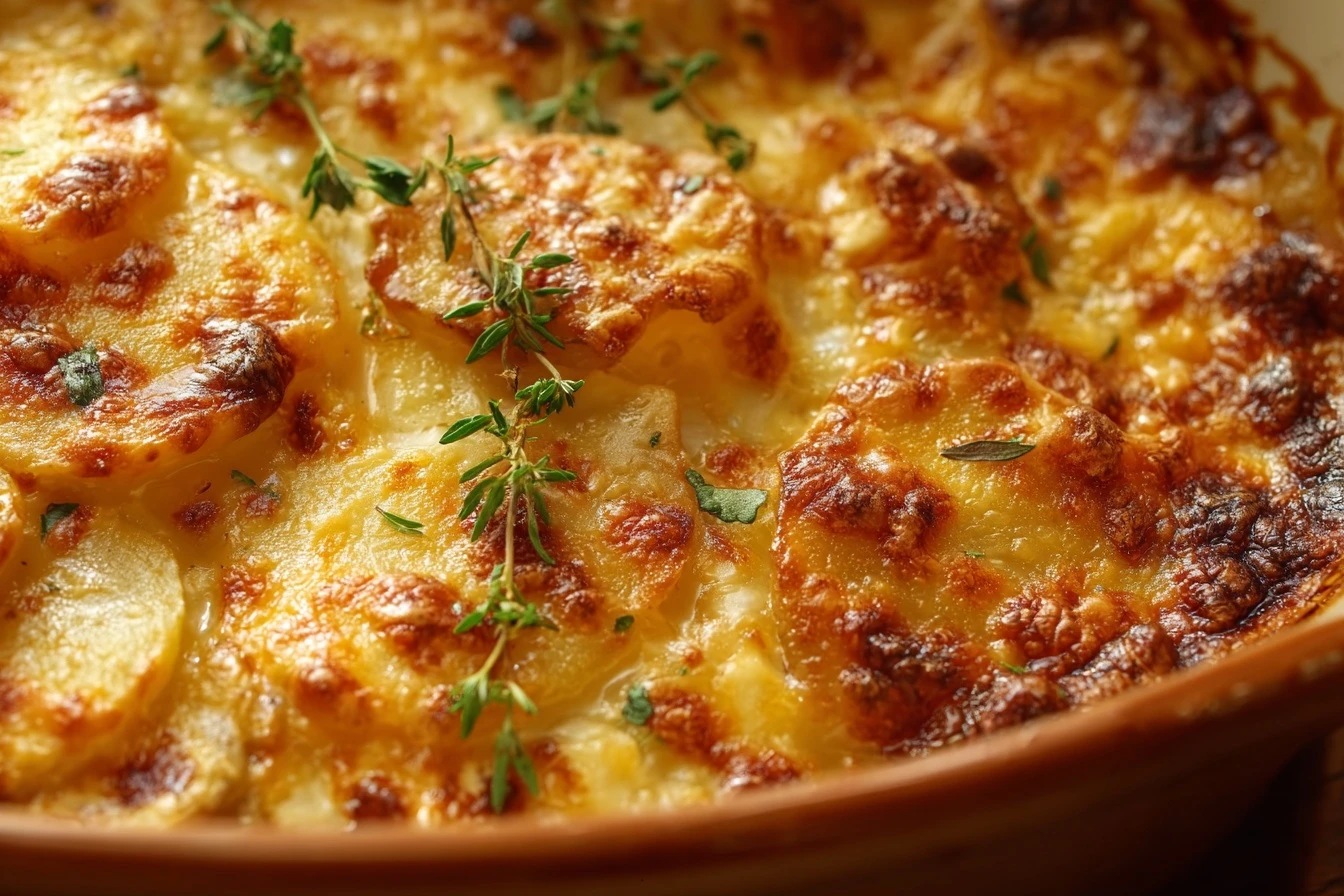 Easy Cheesy Scalloped Potatoes Recipe 30 Minute Scalloped Potatoes With Cheese Quick Cheesy Scalloped Potatoes Dish Best C...