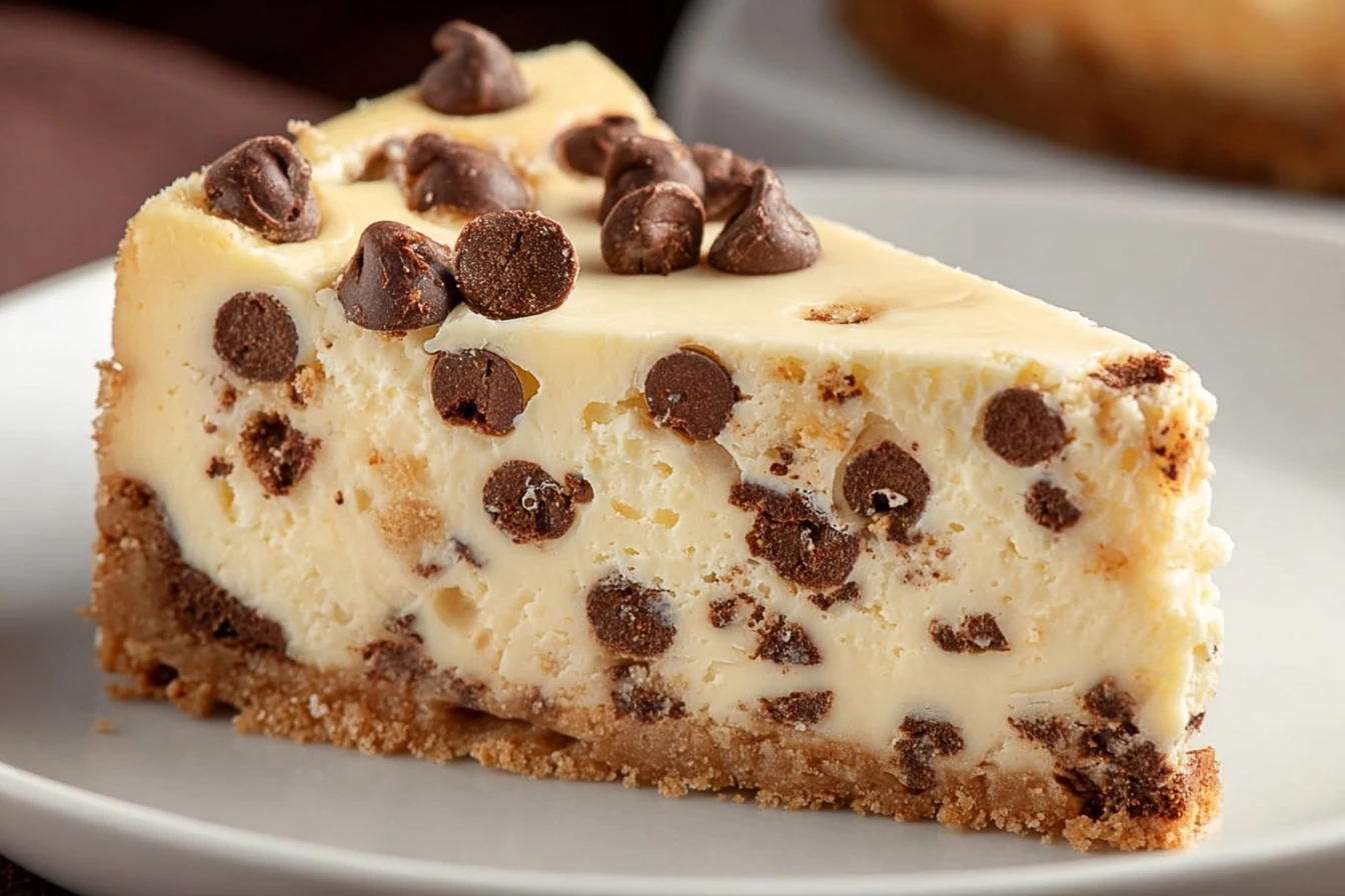 Easy Chocolate Chip Cheesecake Recipe No-bake Chocolate Chip Cheesecake Gluten-free Chocolate Chip Cheesecake Vegan Chocol...