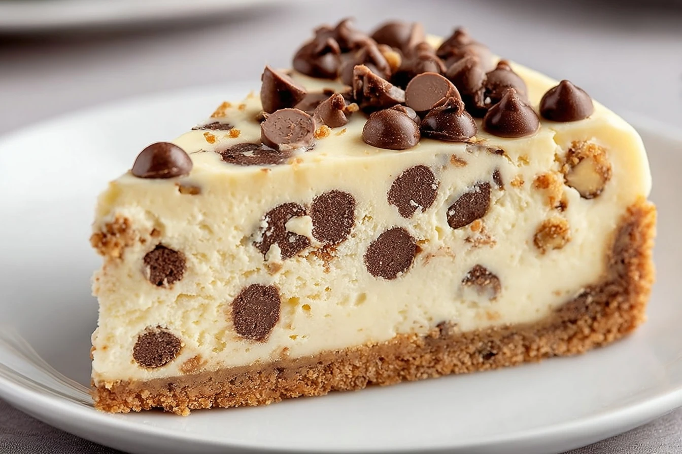 Easy Chocolate Chip Cheesecake Recipe No-bake Chocolate Chip Cheesecake Gluten-free Chocolate Chip Cheesecake Vegan Chocol...