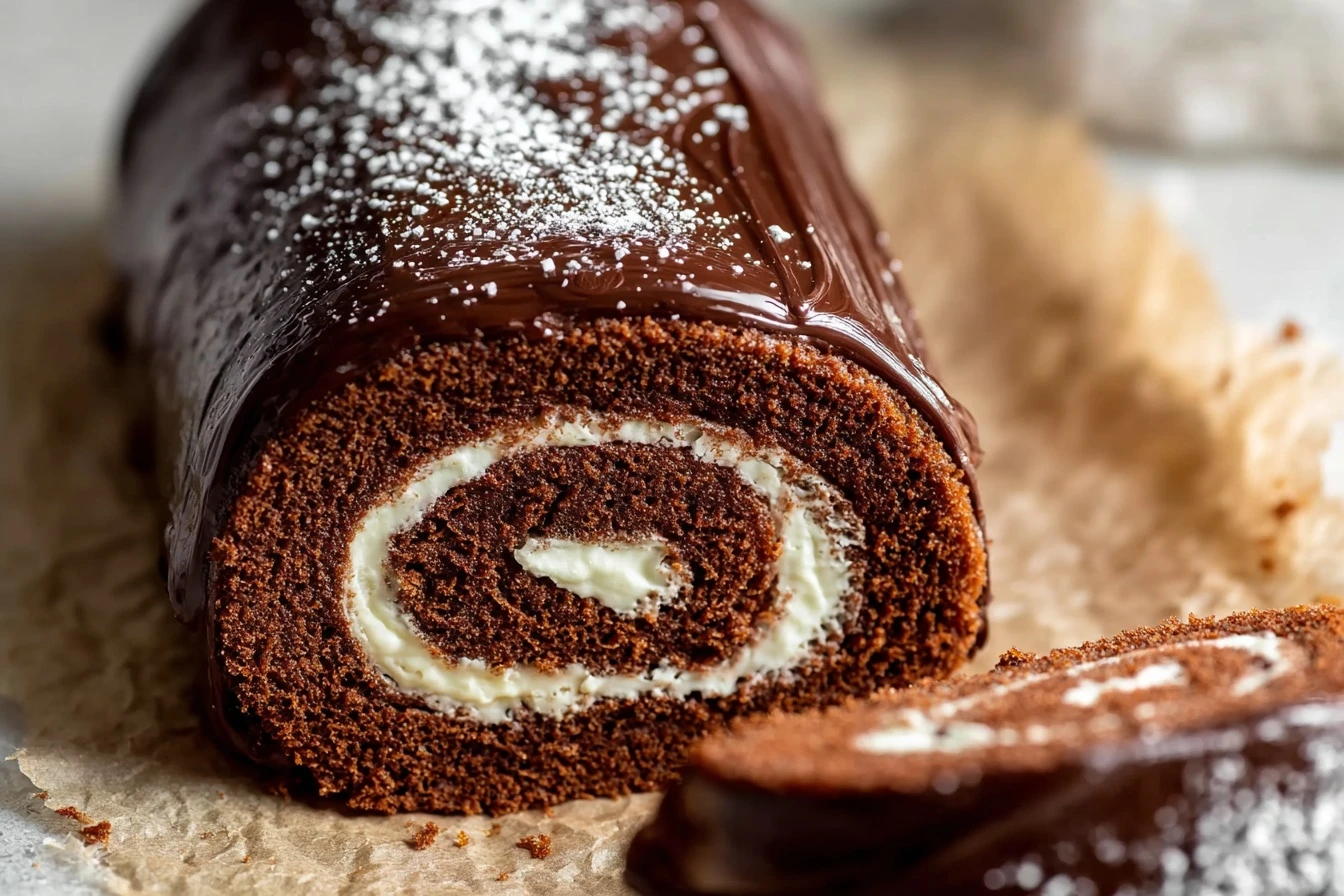 Easy Chocolate Swiss Roll Recipe Homemade Swiss Roll Cake Chocolate Best Cocoa Swiss Roll Recipe How To Make A Chocolate S...