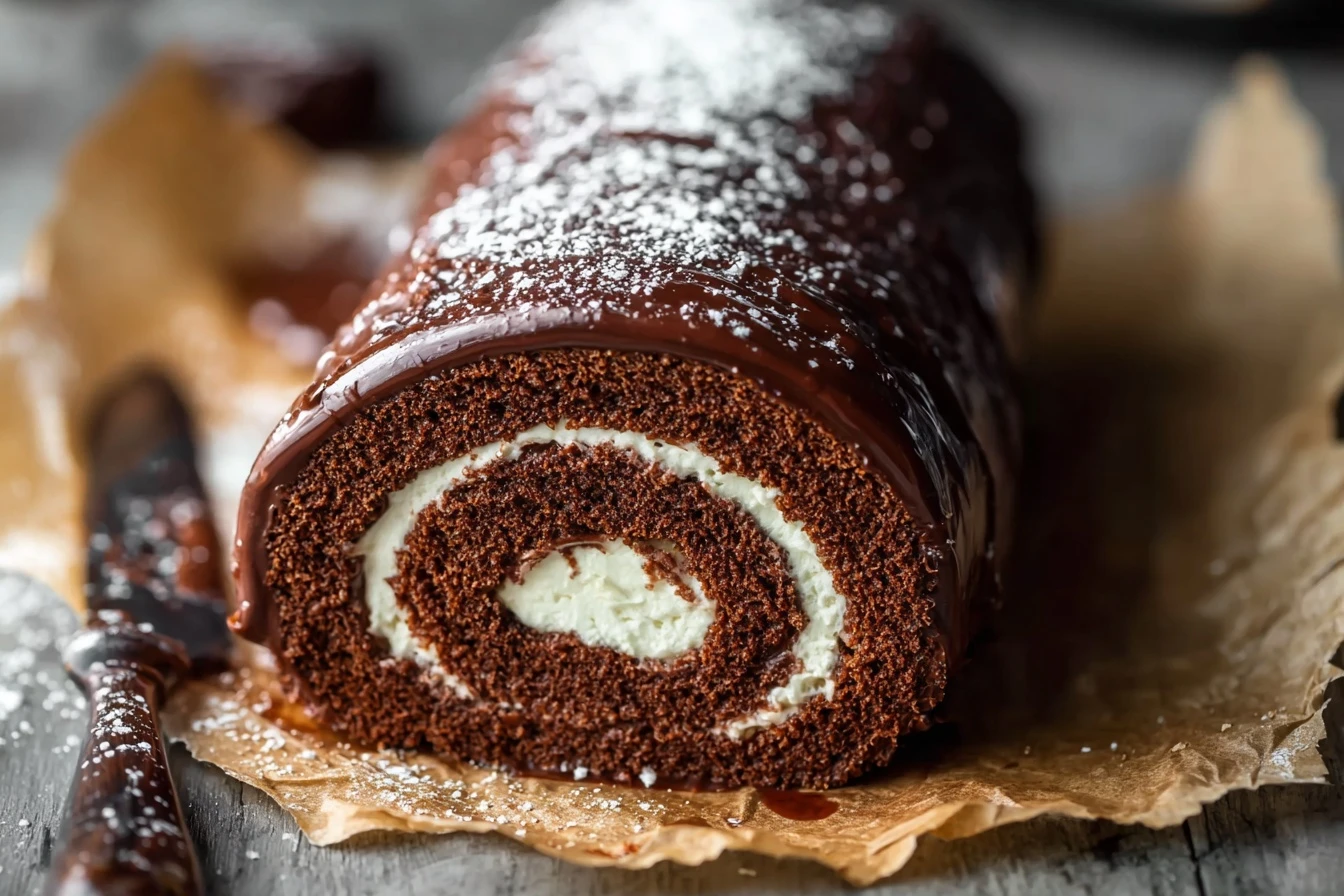 Easy Chocolate Swiss Roll Recipe Homemade Swiss Roll Cake Chocolate Best Cocoa Swiss Roll Recipe How To Make A Chocolate S...
