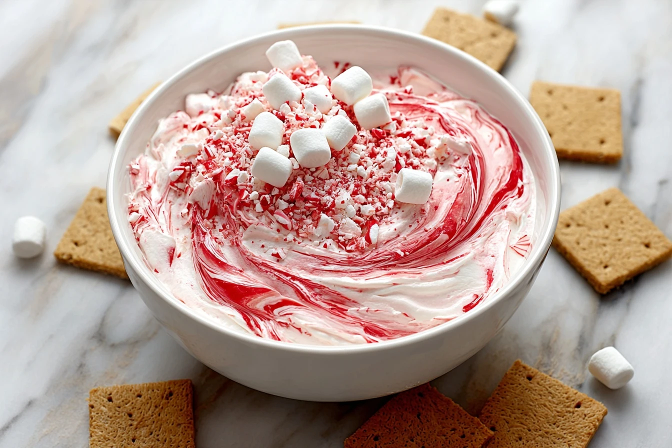 Christmas Peppermint Fluff Dip