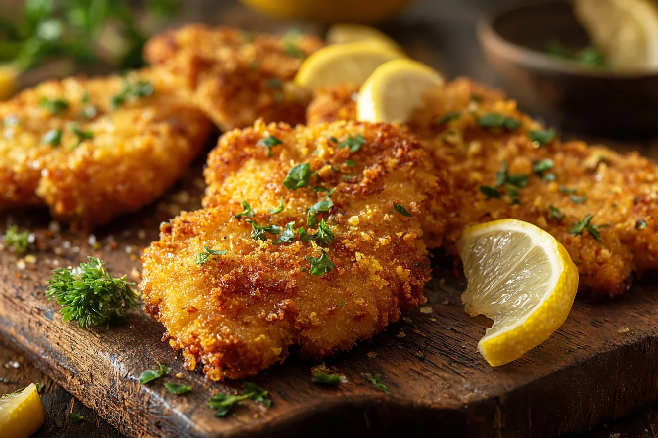 Crispy Lemon Chicken Cutlets