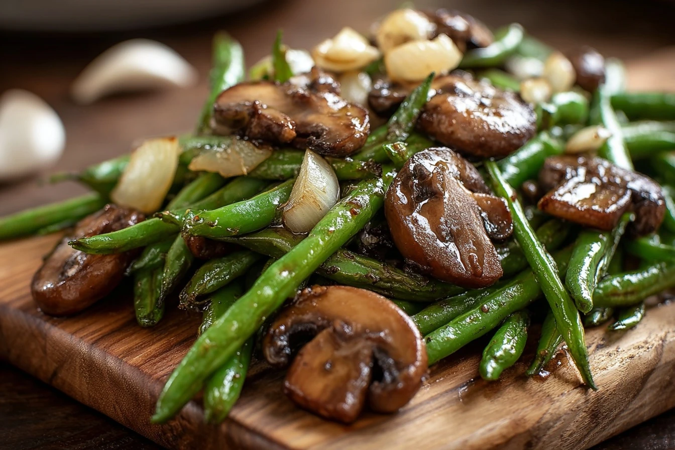 Easy Garlic Butter Green Beans Recipe Quick Garlic Mushroom Green Beans Best Mushrooms For Garlic Green Beans Sautéed Gre...