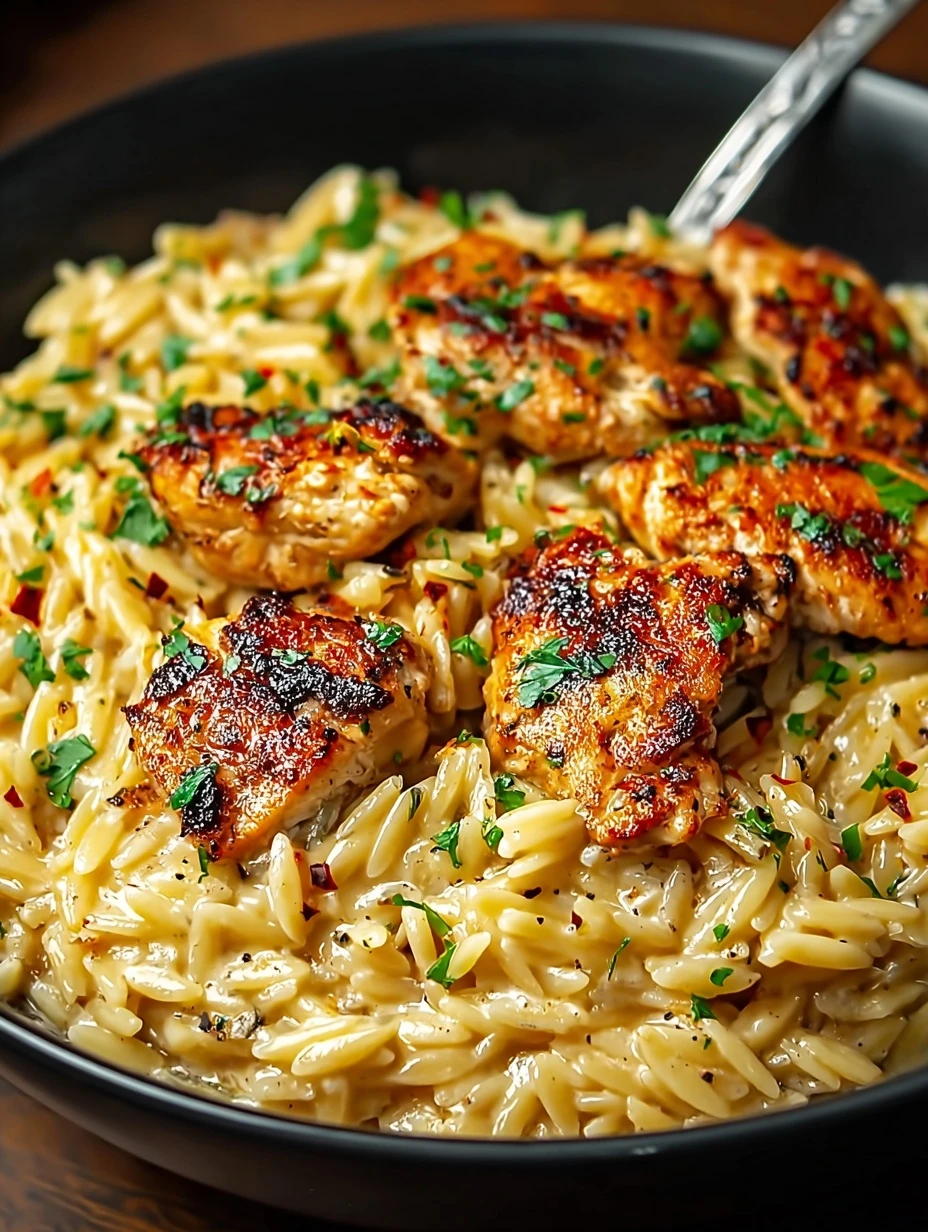 Easy Gluten-free Cajun Chicken Orzo One Pot Cajun Alfredo Recipe Creamy Cajun Chicken Pasta Gluten-free Low Competition Ca...