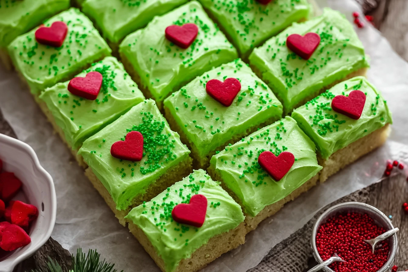 Easy Grinch Cake Recipe For Christmas Homemade Grinch Themed Cake Tutorial How To Make A Green Grinch Cake Grinch Cake Dec...