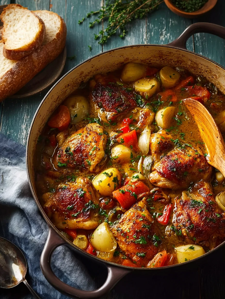 30-Minute Hearty One-Pot Stewed Chicken Recipe