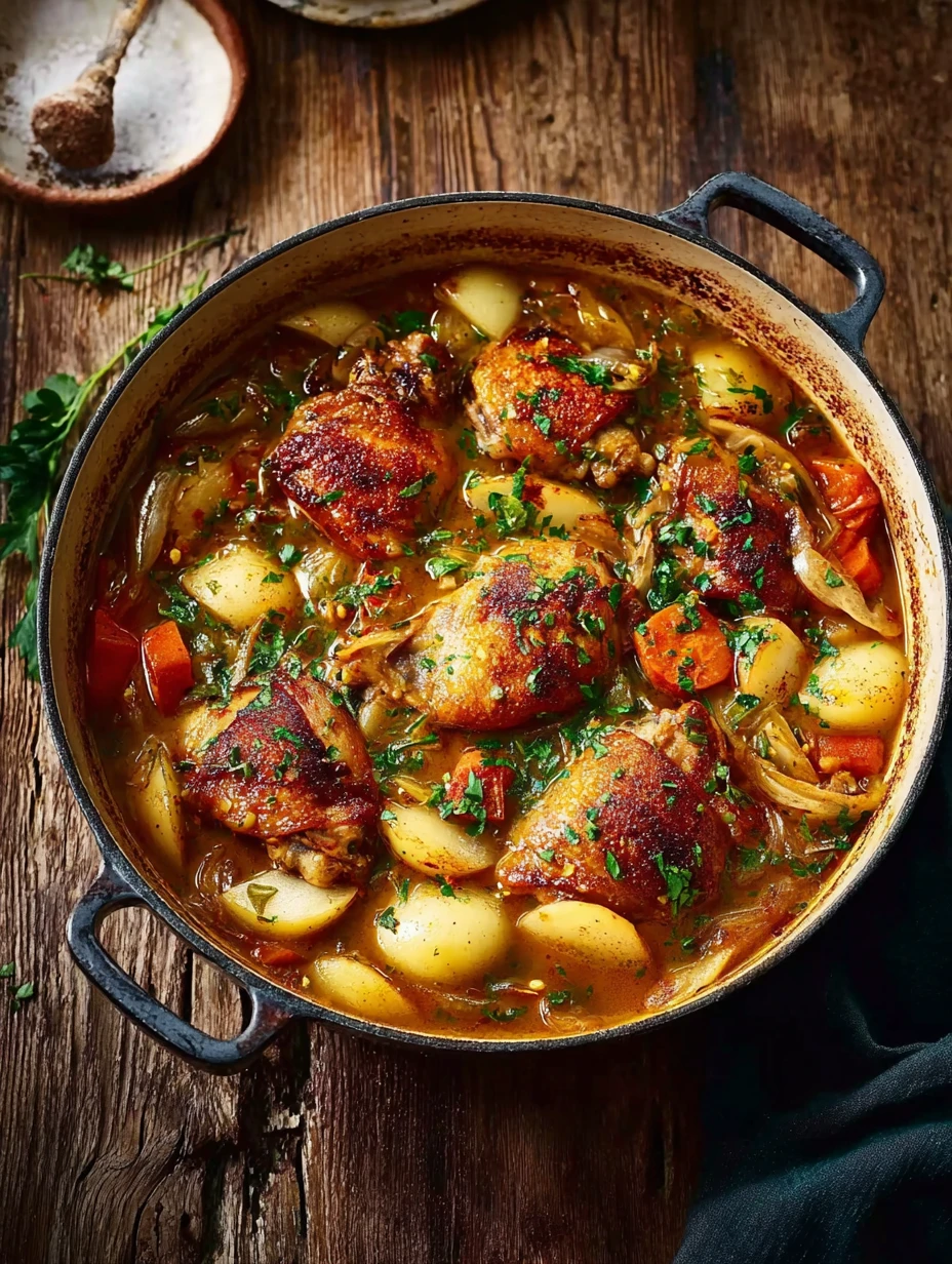 Easy One-pot Stewed Chicken Recipe Hearty Chicken Stew Slow Cooker Best Spices For Stewed Chicken One-pot Chicken Stew Wit...