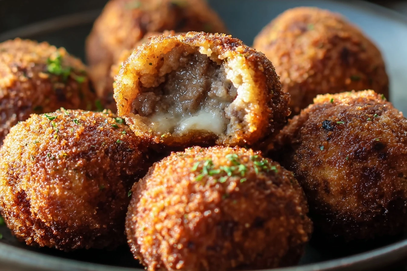 Easy Parmesan Beef Bombs Recipe 30 Minute Beef Cheese Bombs Quick Beef Parmesan Bombs Dinner Homemade Beef Parmesan Bombs ...