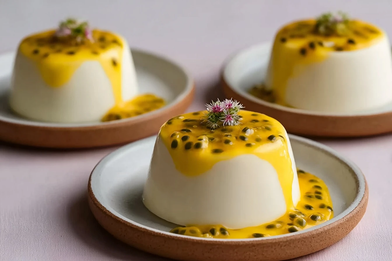 Easy Passionfruit Panna Cotta Recipe Vegan Passionfruit Panna Cotta Best Milk For Passionfruit Panna Cotta Passionfruit Pa...