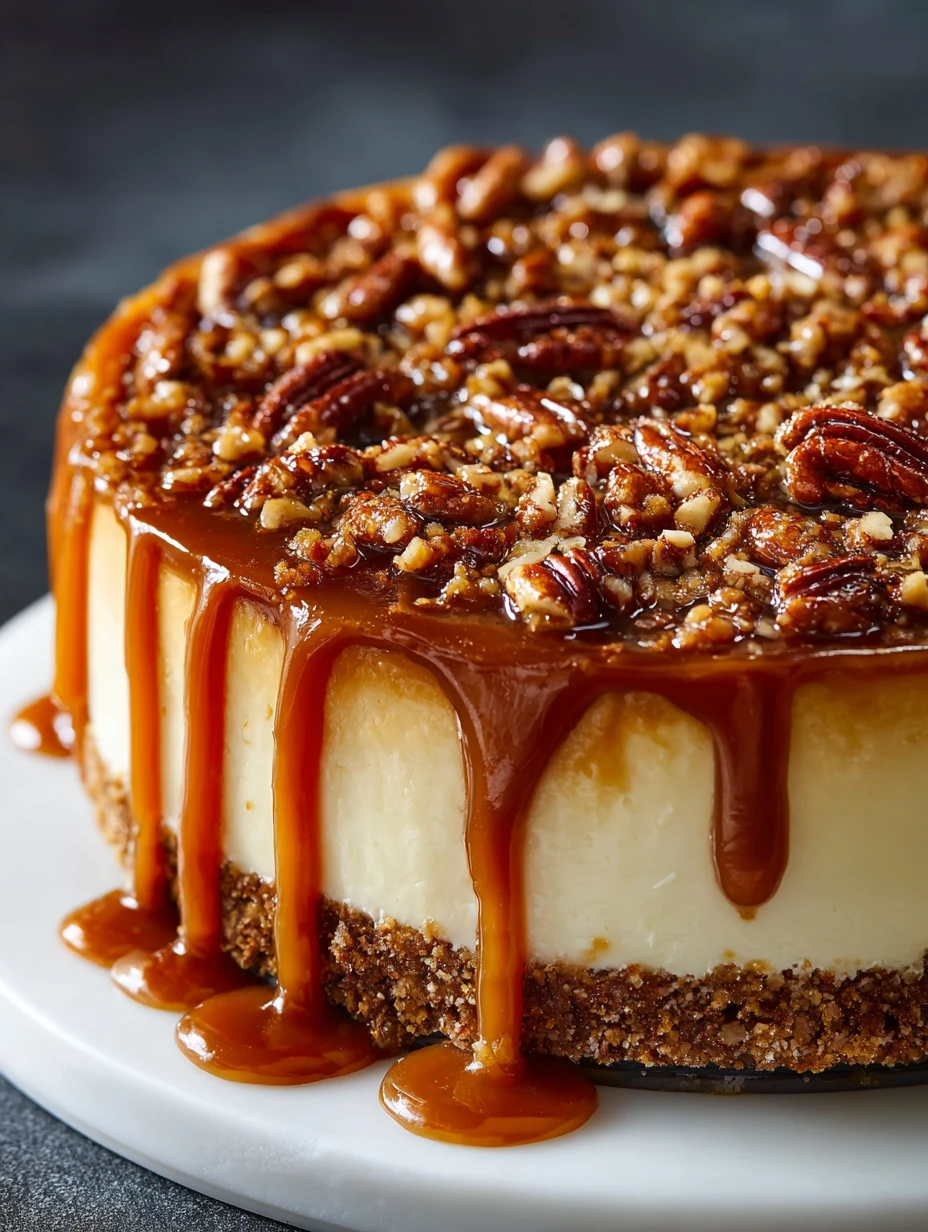Easy Pecan Pie Cheesecake Recipe Best Cheesecake Recipe With Pecans How To Make Pecan Pie Cheesecake Pecan Pie Cheesecake ...