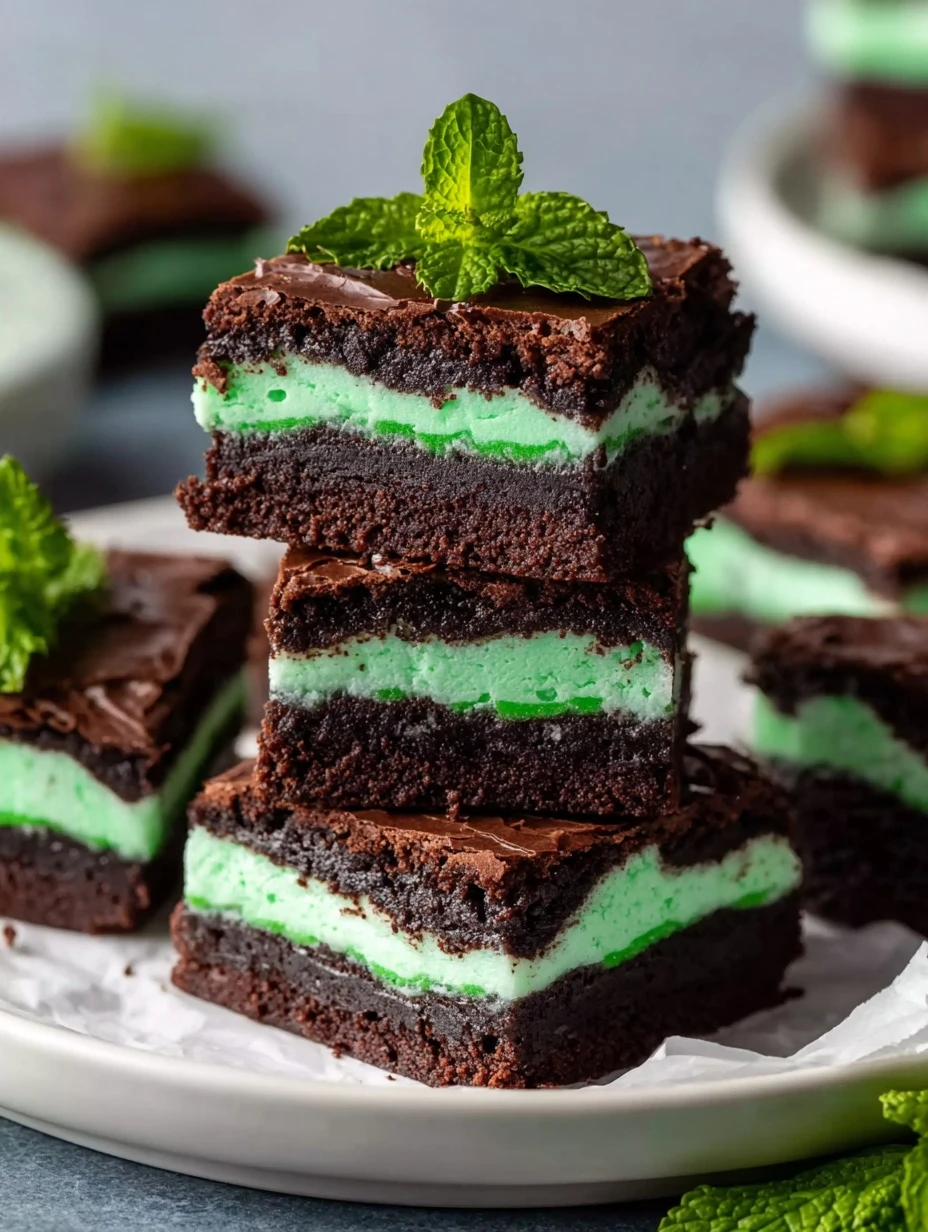 Fudge Mint Oreo Brownies Recipe Easy Mint Oreo Fudge Brownies Homemade Fudge Mint Oreo Brownies Best Fudge Mint Oreo Brown...
