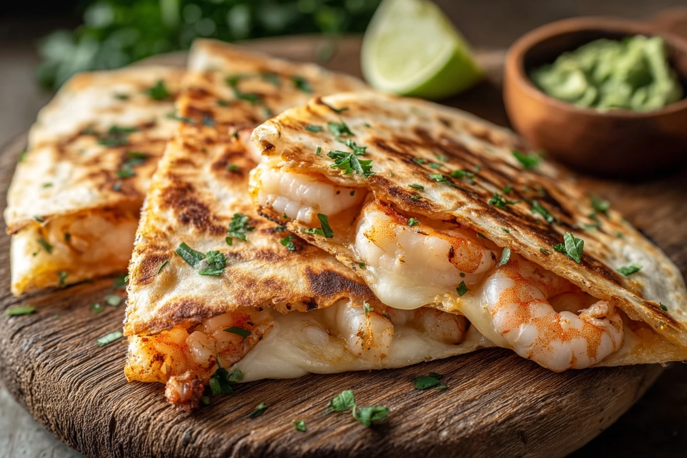 Garlic Butter Shrimp Quesadillas Recipe Easy Garlic Shrimp Quesadillas Best Cheese For Shrimp Quesadillas Homemade Garlic ...