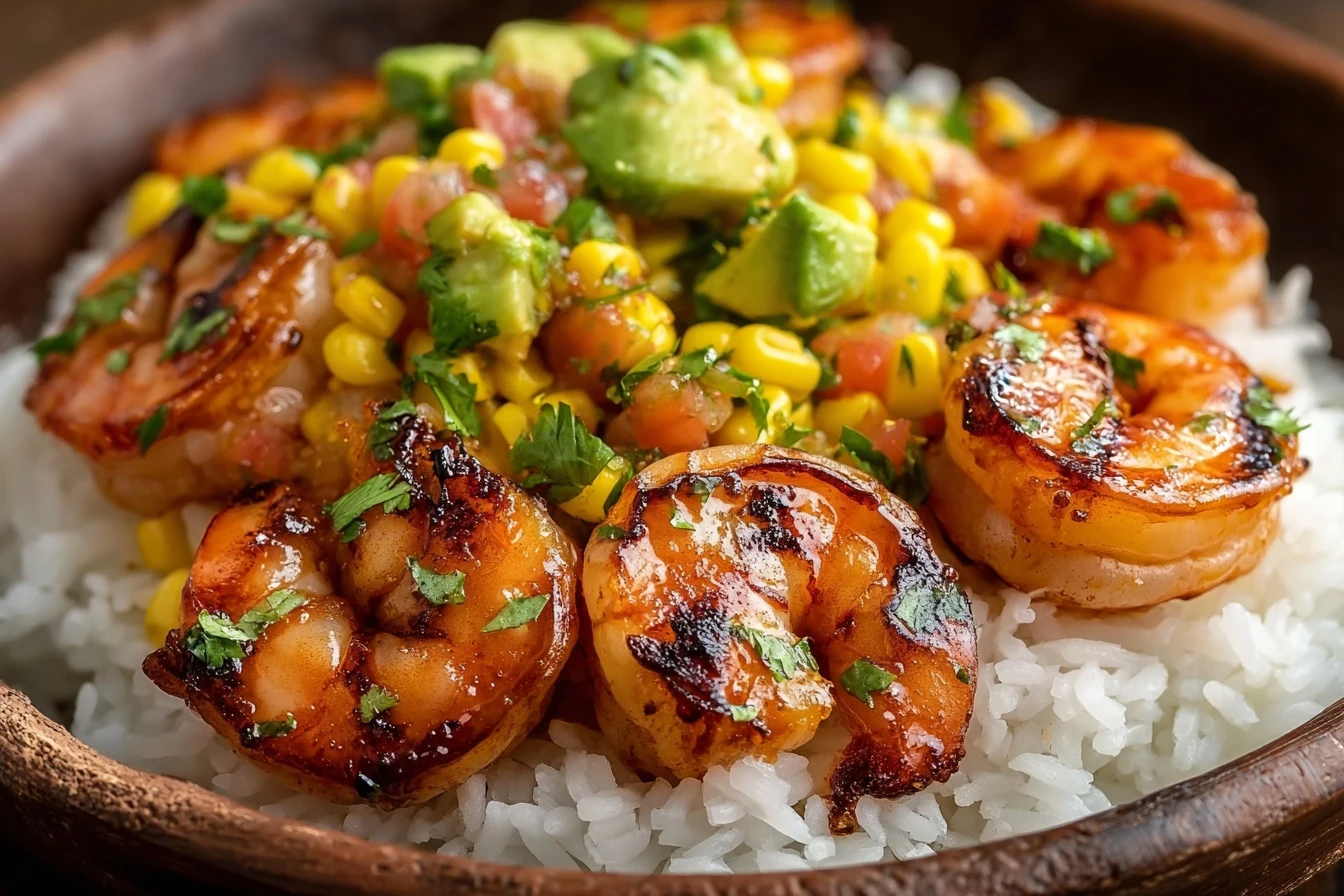 Grilled Shrimp Bowl Recipe Avocado Corn Salsa Ideas Healthy Shrimp Avocado Bowl Low Calorie Shrimp Bowl Recipes Best Grill...