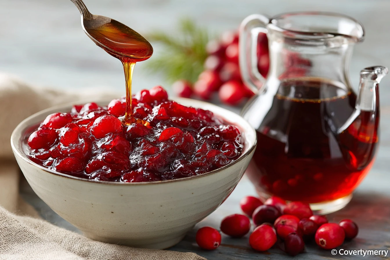 Healthy Cranberry Sauce Without Sugar No Sugar Added Cranberry Sauce Recipe Organic Sugar-free Cranberry Sauce Homemade Cr...