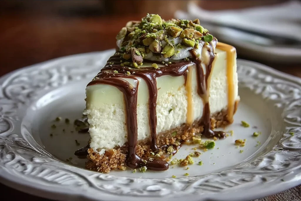 Heavenly Pistachio White Chocolate Cheesecake Recipe Best Pistachio White Chocolate Cheesecake Buy Heavenly Pistachio Chee...