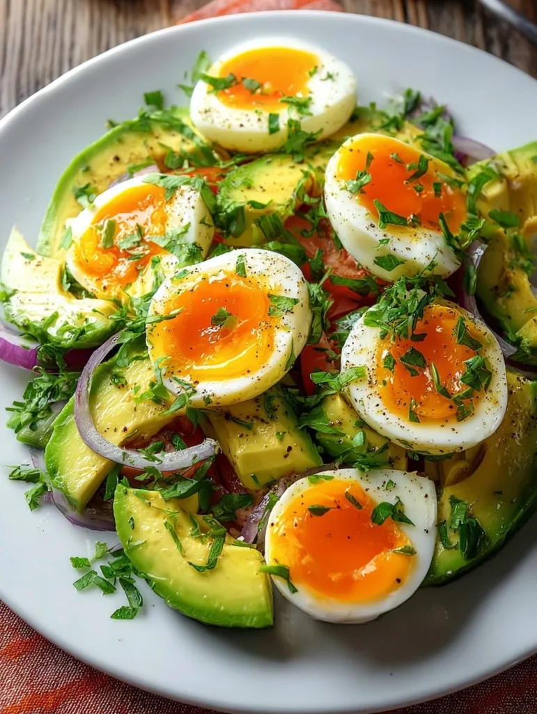 High Protein Avocado Salad Recipe Gluten-free Egg Avocado Salad Vegetarian Workout Meal Ideas High Protein Meals For Veget...