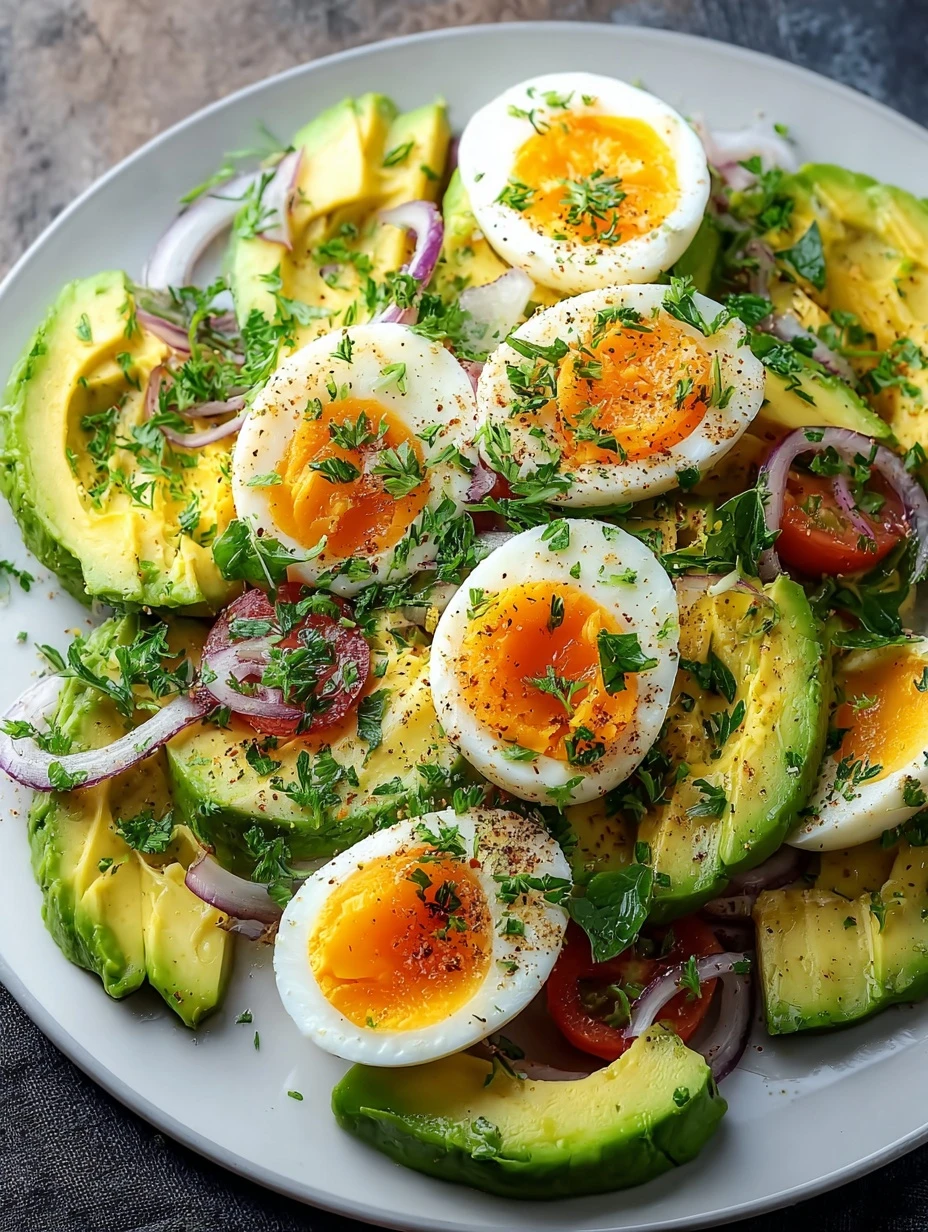 High Protein Avocado Salad Recipe Gluten-free Egg Avocado Salad Vegetarian Workout Meal Ideas High Protein Meals For Veget...