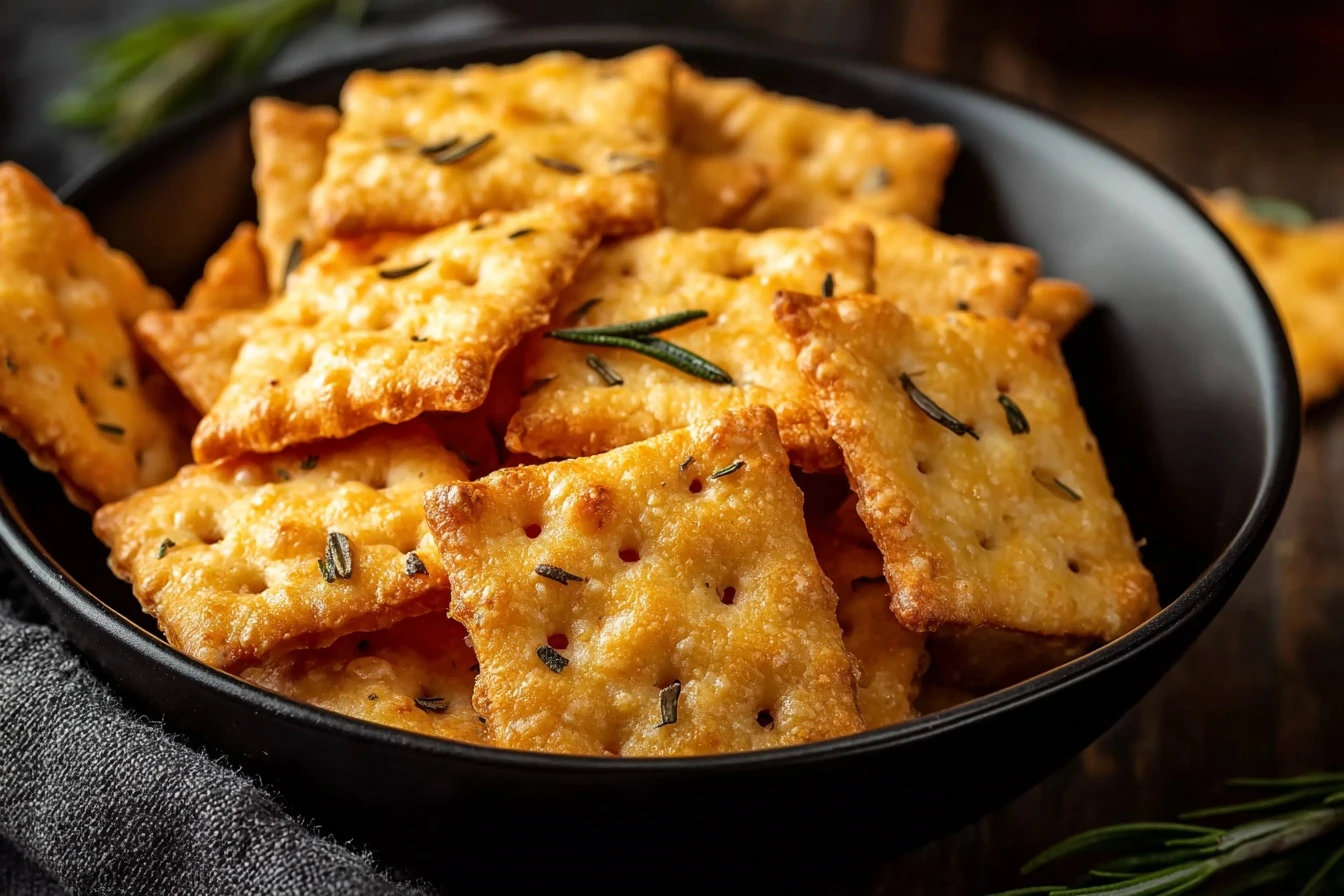 Homemade Cheese Crackers Recipe Crispy Cheese Crackers Homemade Best Cheese Crackers For Snacks Make Your Own Cheese Crack...