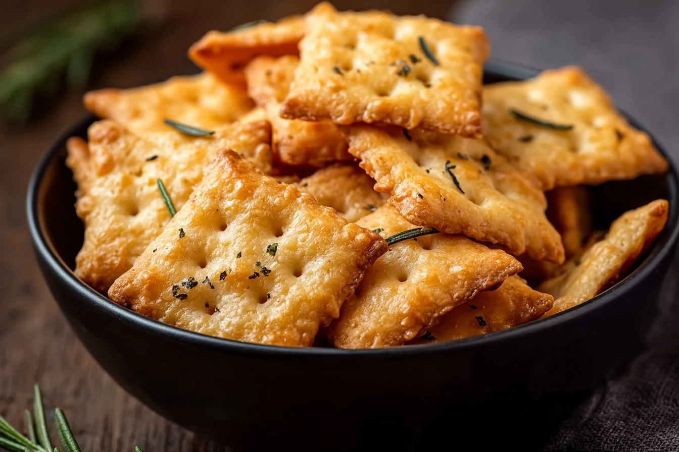 Homemade Cheese Crackers Recipe Crispy Cheese Crackers Homemade Best Cheese Crackers For Snacks Make Your Own Cheese Crack...