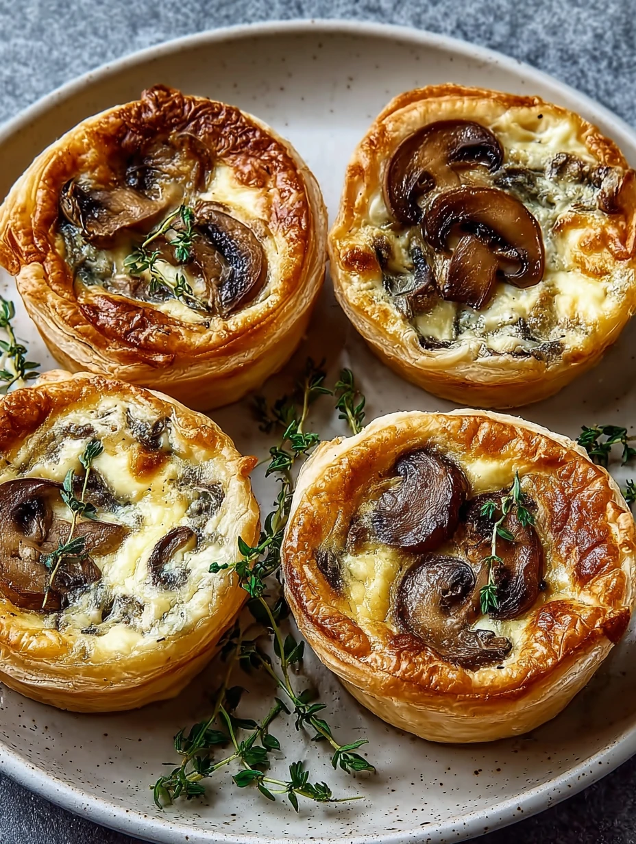 Quick & Cozy: Mini Mushroom and Gruyère Pot Pies in 30 Mins