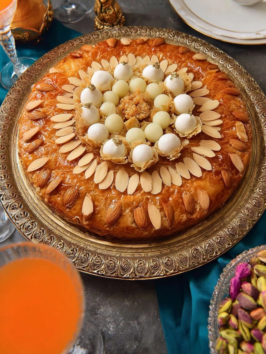 Moroccan Chicken Bastilla Recipe Traditional Bastilla With Rose Petals How To Make Quail Egg Bastilla Moroccan Pastry Horn...