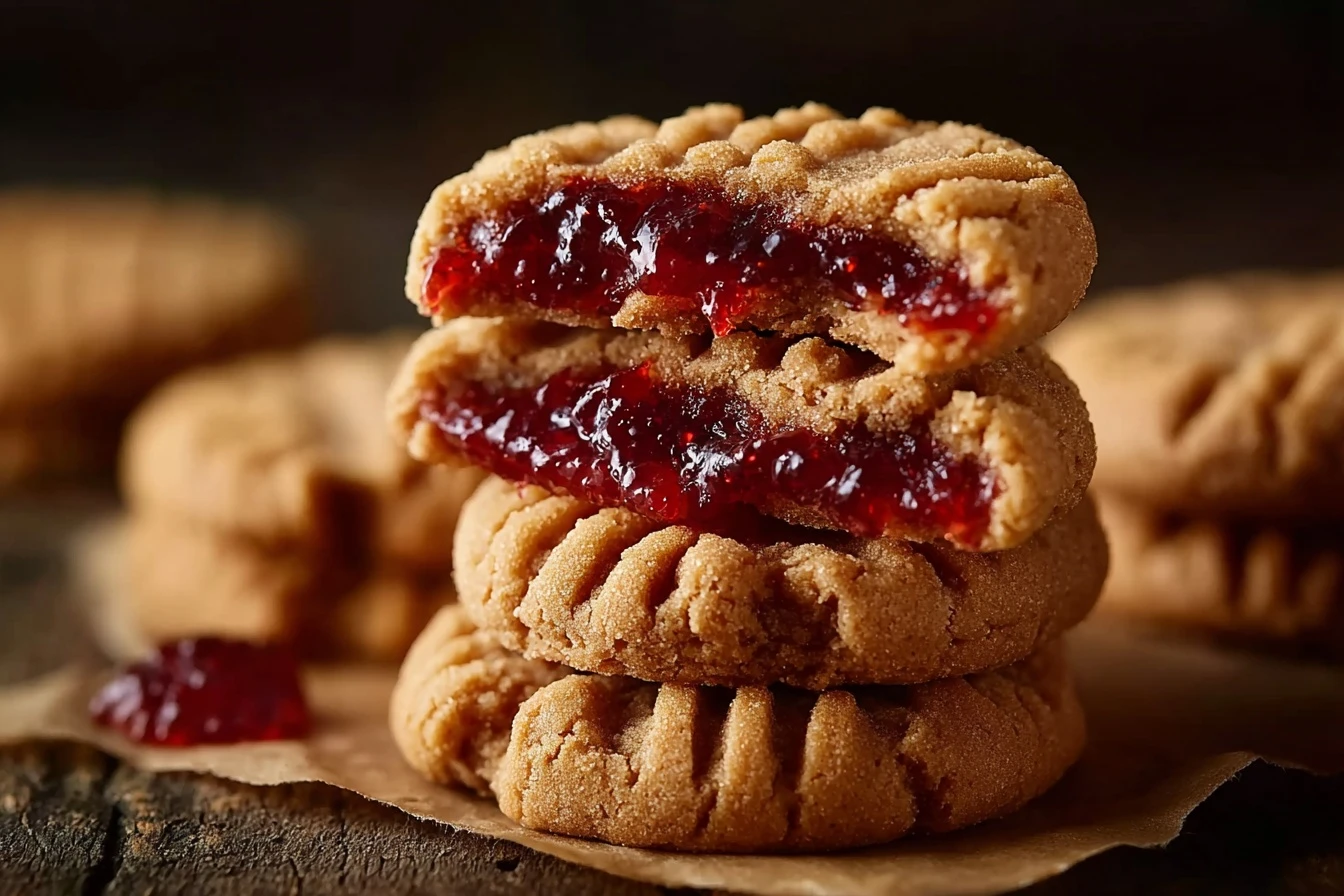 Peanut Butter and Jelly Cookies