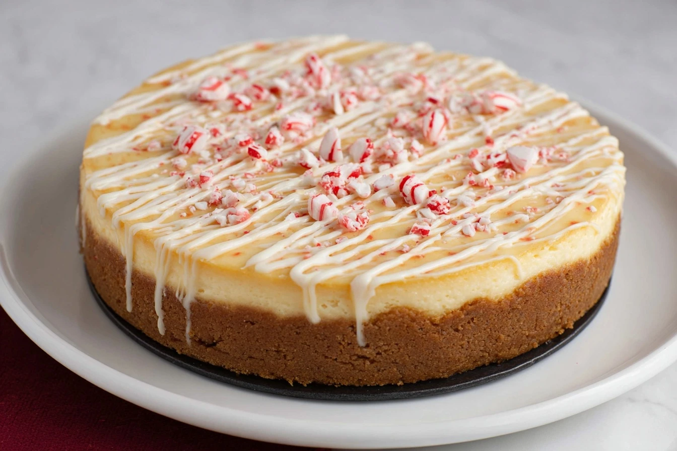 Peppermint Candy Cane Cheesecake Recipe Best Peppermint Cheesecake For Christmas Gluten-free Peppermint Candy Cane Cheesec...