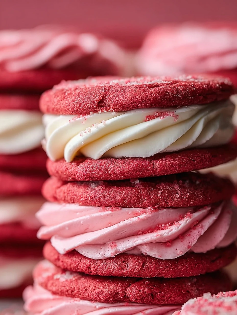 Pink Velvet Cookies Recipe Homemade Pink Velvet Cookies Best Cream Cheese Frosting For Cookies How To Make Pink Velvet Coo...