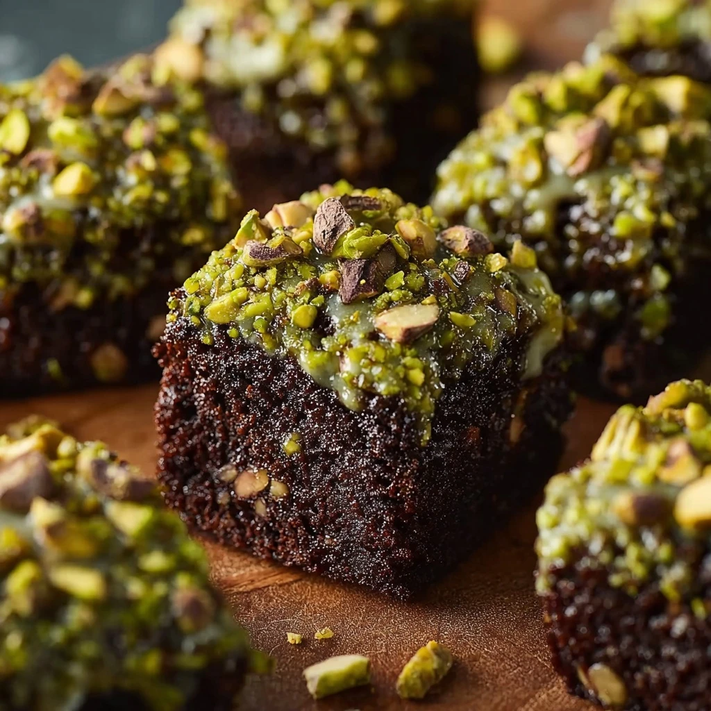 Pistachio Ferrero Rocher Brownies Recipe Homemade Pistachio Ferrero Rocher Brownies Best Pistachio Ferrero Rocher Brownies...