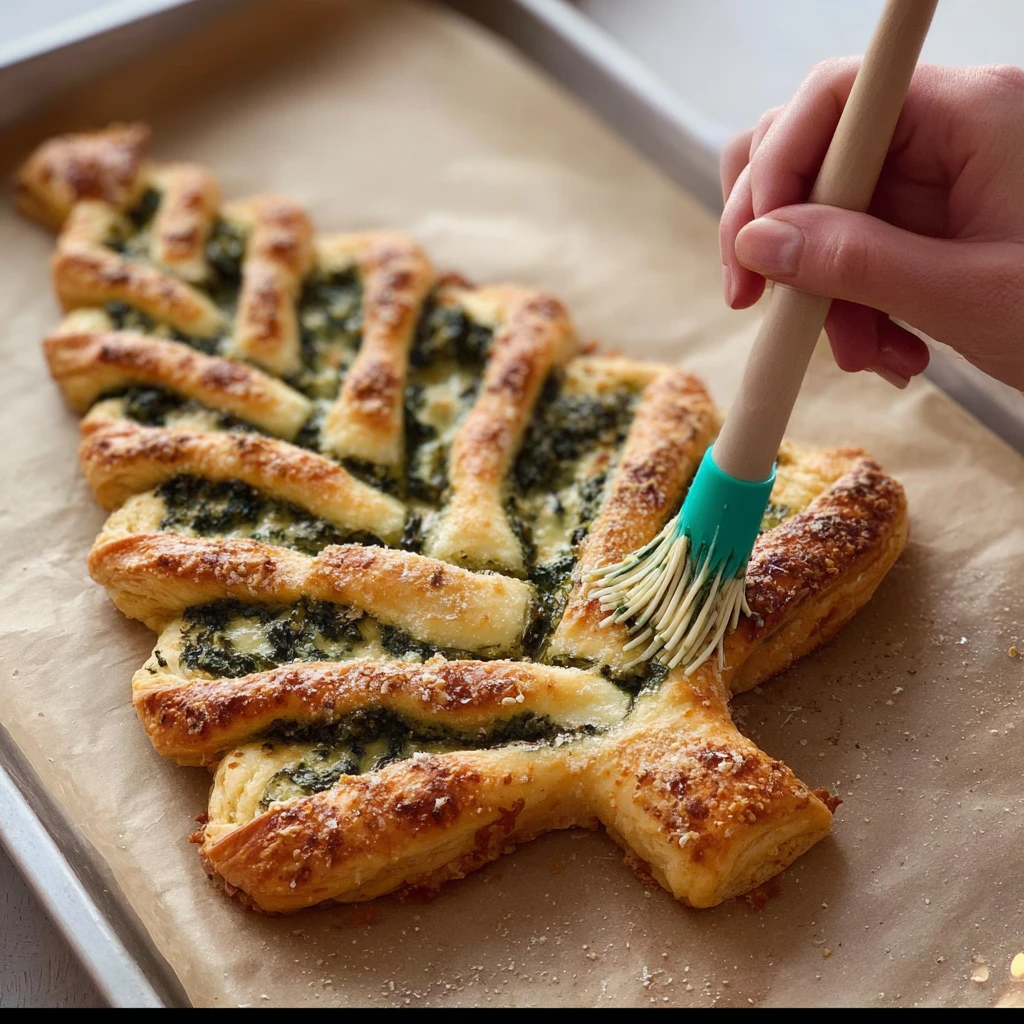 Pull-apart Basil Pesto Pastry Recipe Cheese Puff Pastry Christmas Tree Basil Pesto Puff Pastry Appetizer Easy Basil Pesto ...