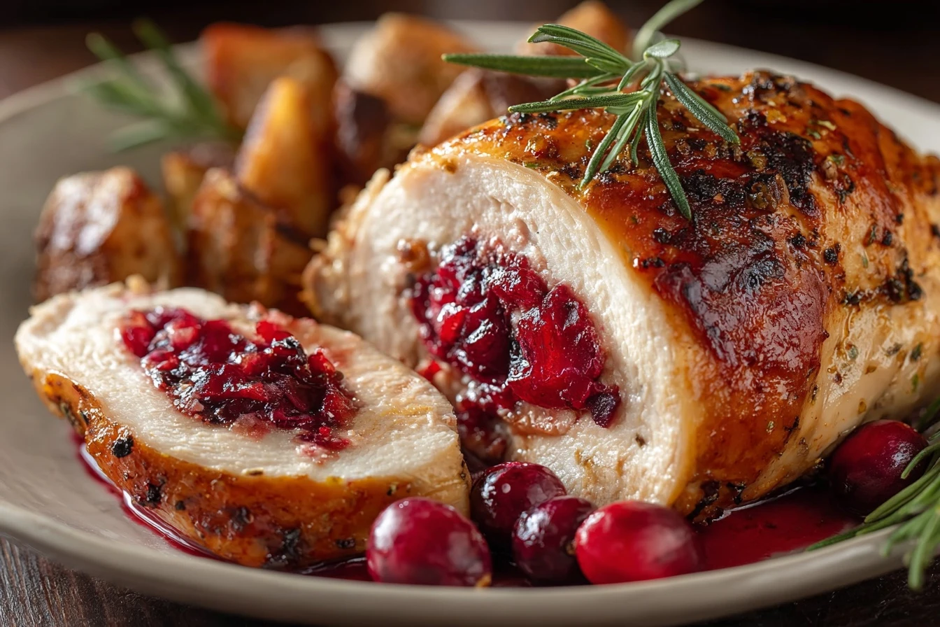 Quick & Easy Cranberry Stuffed Chicken Recipe