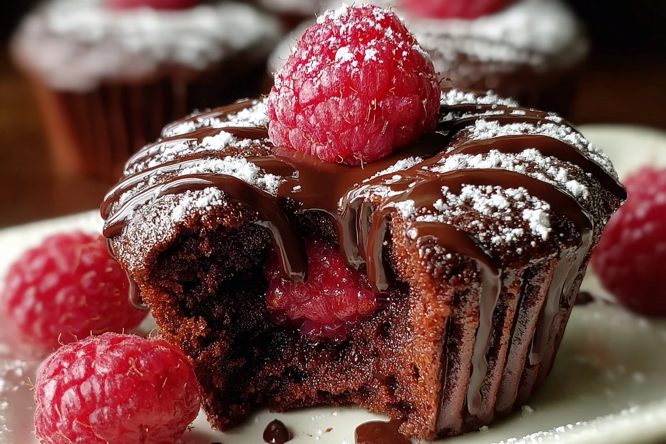 Raspberry Chocolate Lava Cupcakes: Indulge in Gooey Bliss!