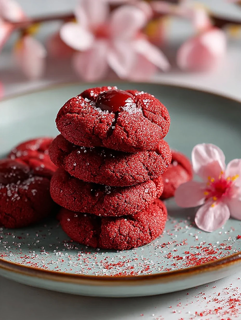 Quick & Easy Red Velvet Blossoms Cookies in 15 Minutes!
