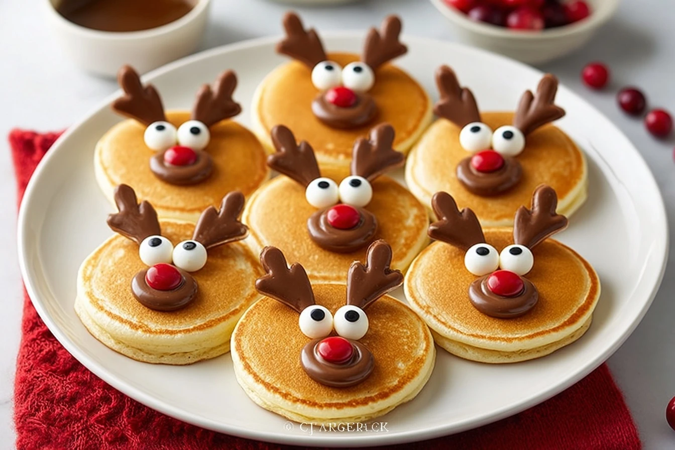 Reindeer Pancakes Recipe For Christmas Easy Reindeer Pancake Ideas How To Make Reindeer Shaped Pancakes Best Batter For Re...