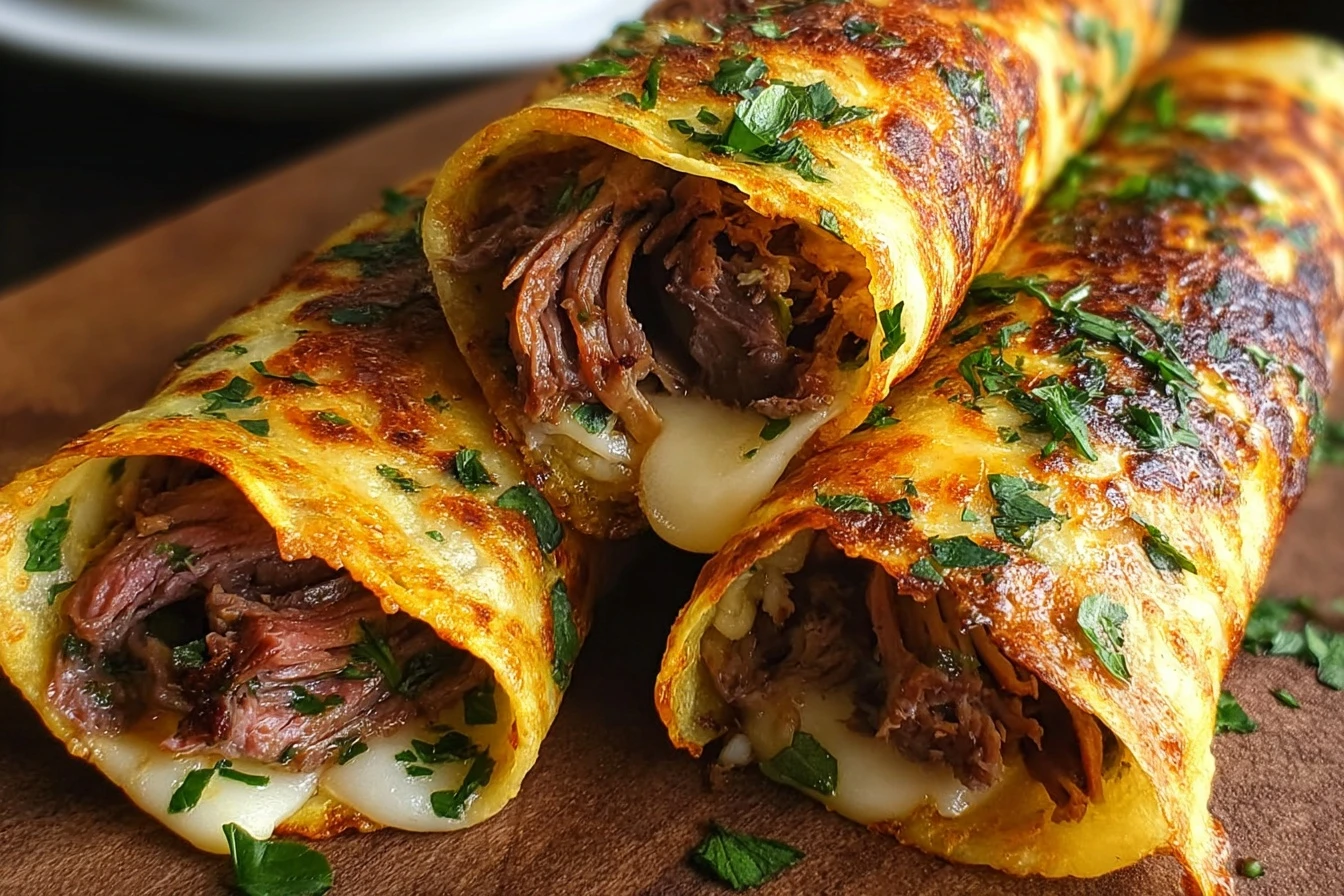 Savory Beef French Dip Tortilla Recipe Easy Beef French Dip Roll Ups How To Make Beef Tortilla Roll Ups Best Beef French D...