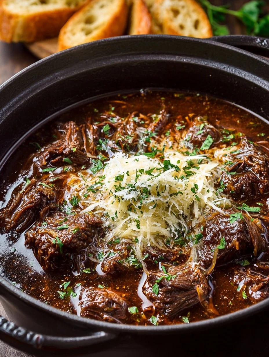Slow Braised French Onion Chuck Roast Recipe Best Cheese For French Onion Chuck Roast Tender Beef Chuck Roast With Caramel...