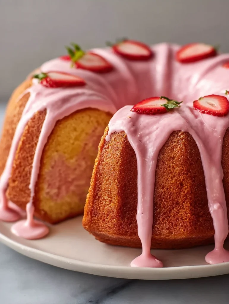 Strawberry Milkshake Pound Cake Recipe Homemade Strawberry Milkshake Cake Best Strawberry Milkshake Pound Cake Gluten Free...