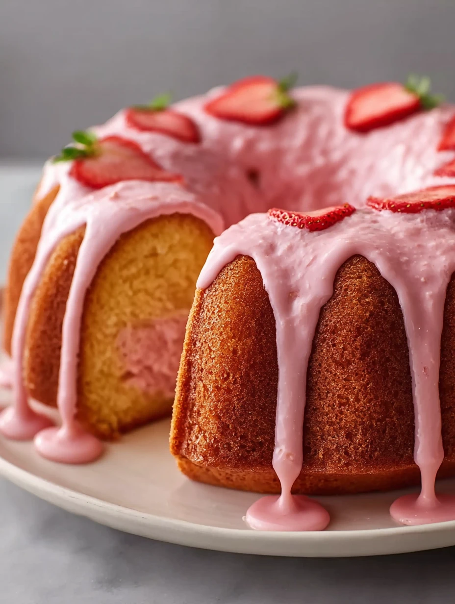 Strawberry Milkshake Pound Cake Recipe Homemade Strawberry Milkshake Cake Best Strawberry Milkshake Pound Cake Gluten Free...
