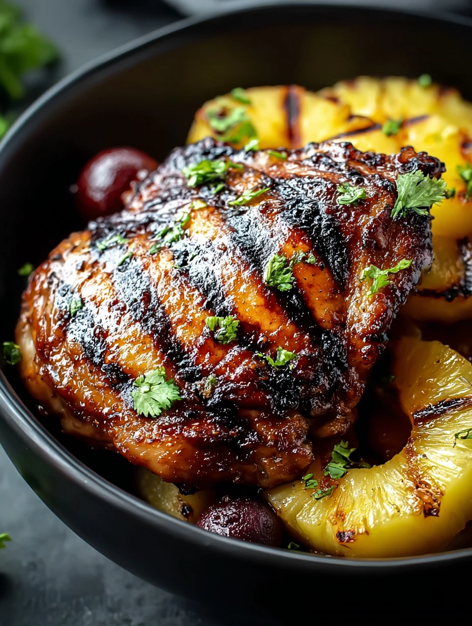 10-Minute Zesty Grilled Pineapple Chicken!