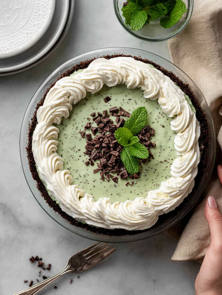 Crème de Menthe Pie (Mint Chocolate)