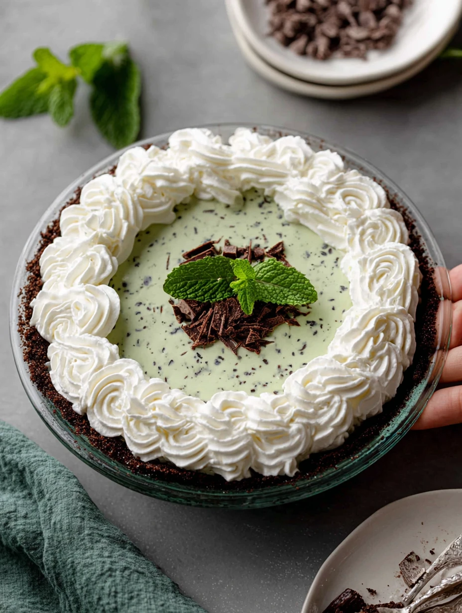 Best Crème De Menthe Pie Recipe How To Make Mint Chocolate Pie Crème De Menthe Pie Ingredients Mint Chocolate Pie Desser...