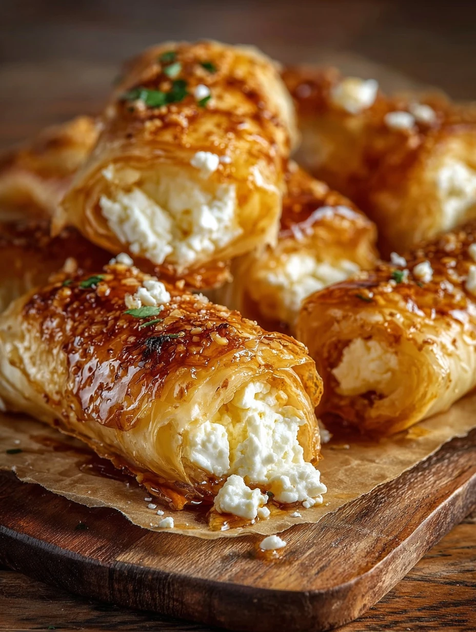 Best Crispy Feta Rolls Recipe Easy Spicy Honey Drizzle Preparation Homemade Crispy Feta Rolls Guide How To Make Spicy Hone...