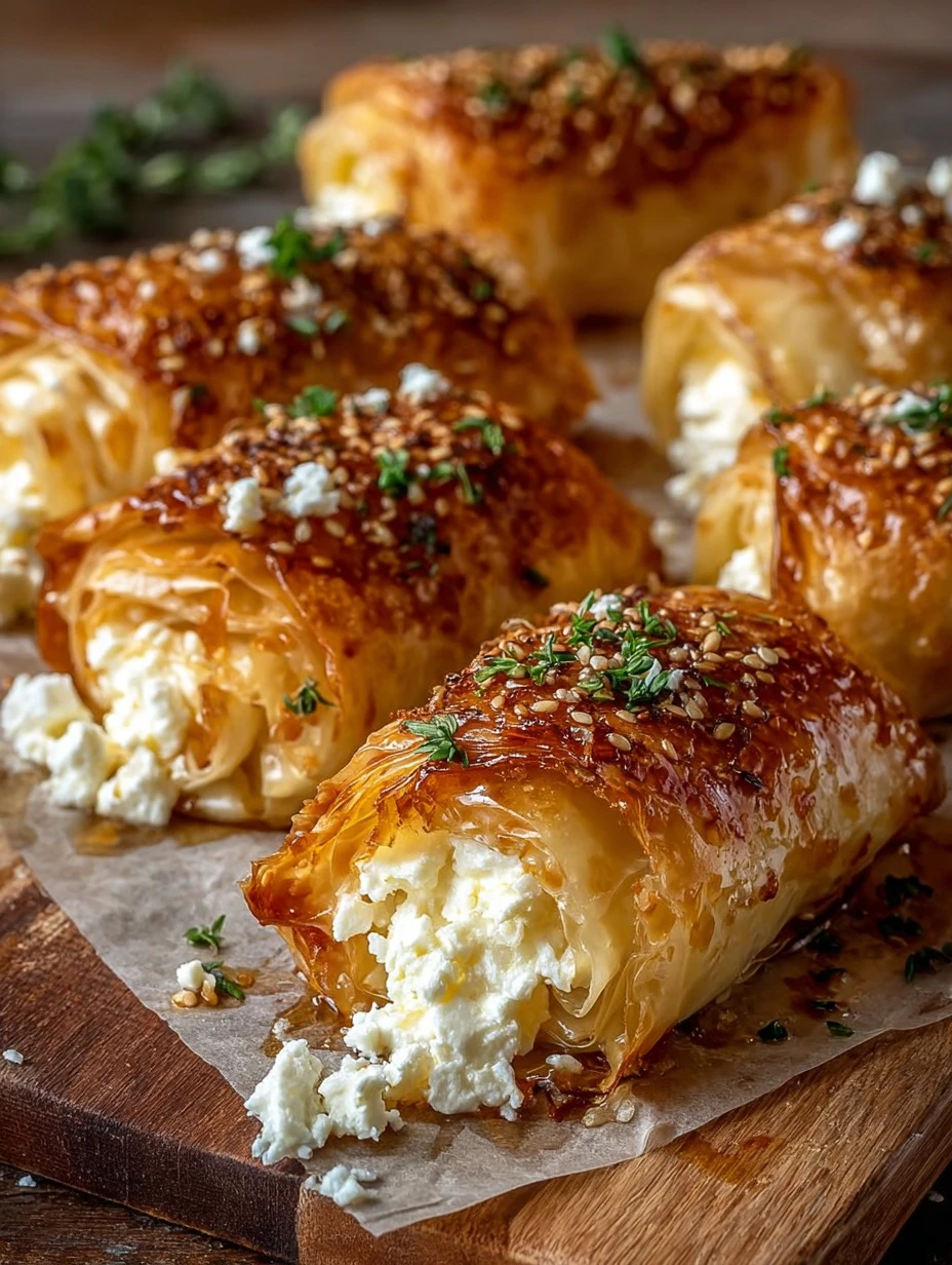 Best Crispy Feta Rolls Recipe Easy Spicy Honey Drizzle Preparation Homemade Crispy Feta Rolls Guide How To Make Spicy Hone...