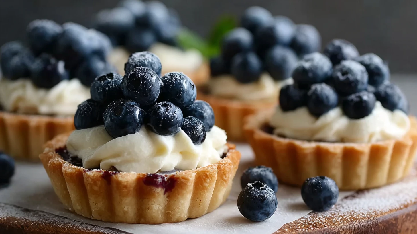 Blueberry Cream Cheese Tartlets Recipe Easy Blueberry Cream Cheese Tartlets Mini Blueberry Cream Cheese Tart Recipe Homema...