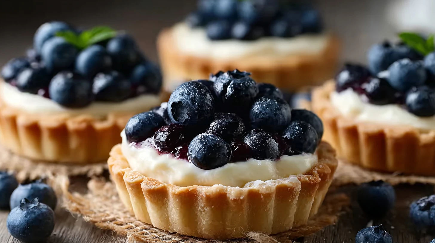 Blueberry Cream Cheese Tartlets Recipe Easy Blueberry Cream Cheese Tartlets Mini Blueberry Cream Cheese Tart Recipe Homema...