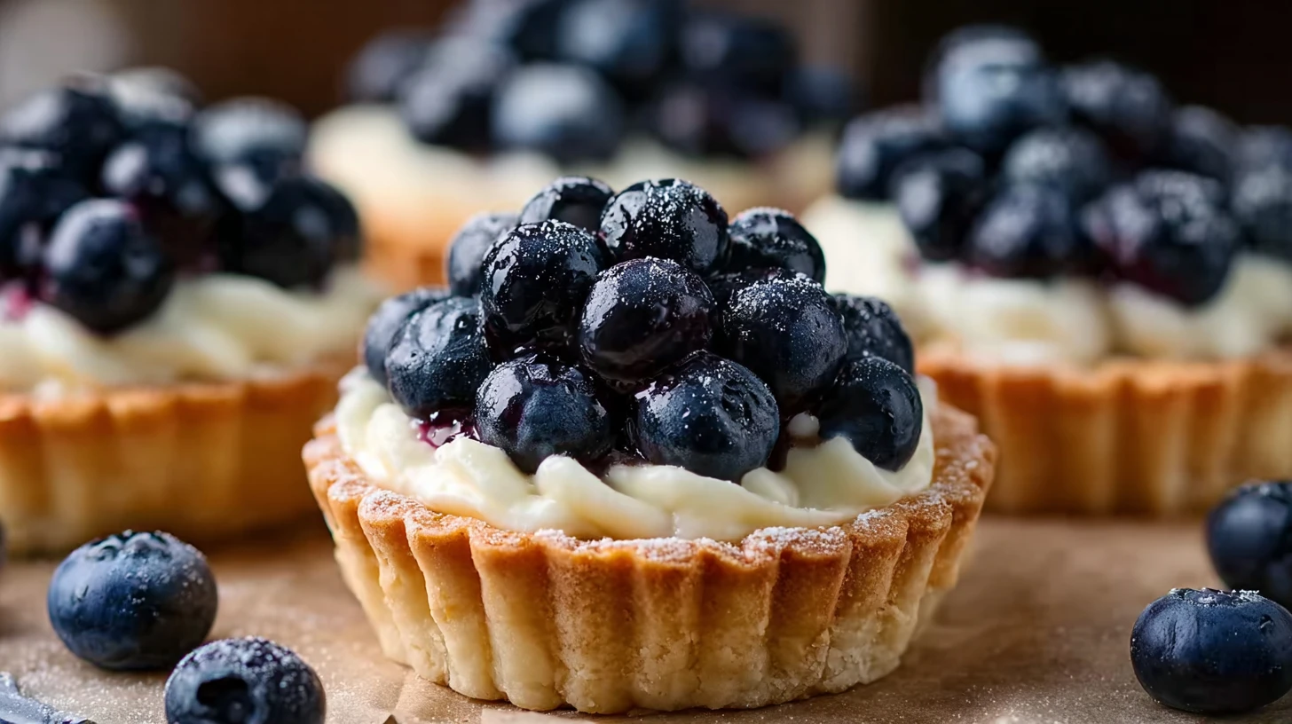 Blueberry Cream Cheese Tartlets Recipe Easy Blueberry Cream Cheese Tartlets Mini Blueberry Cream Cheese Tart Recipe Homema...