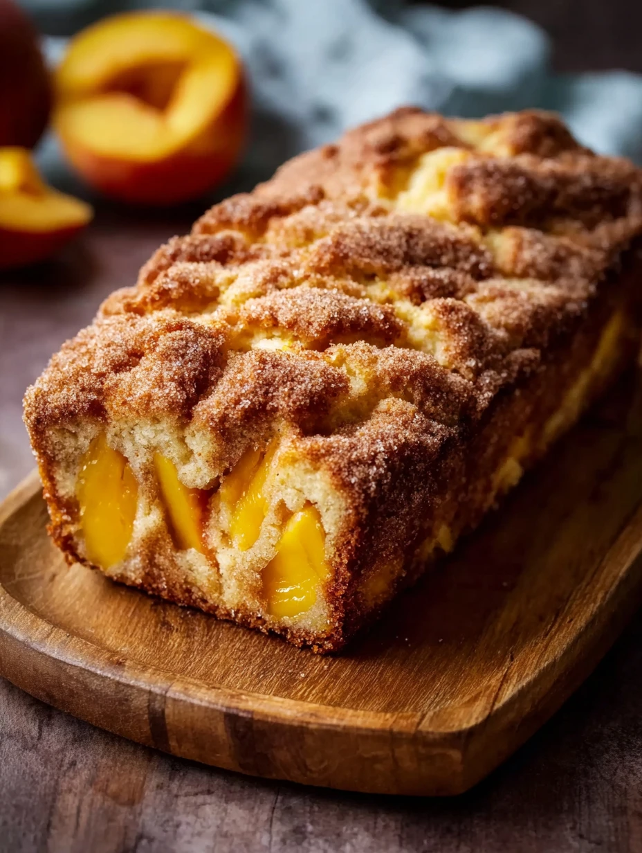 Cinnamon Peach Bread Recipe Easy Cinnamon Peach Bread Homemade Cinnamon Peach Loaf Best Cinnamon Peach Bread Gluten-free C...