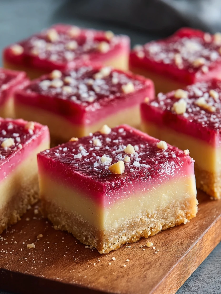 Cranberry Curd Bars with Walnut Shortbread Crust to Delight