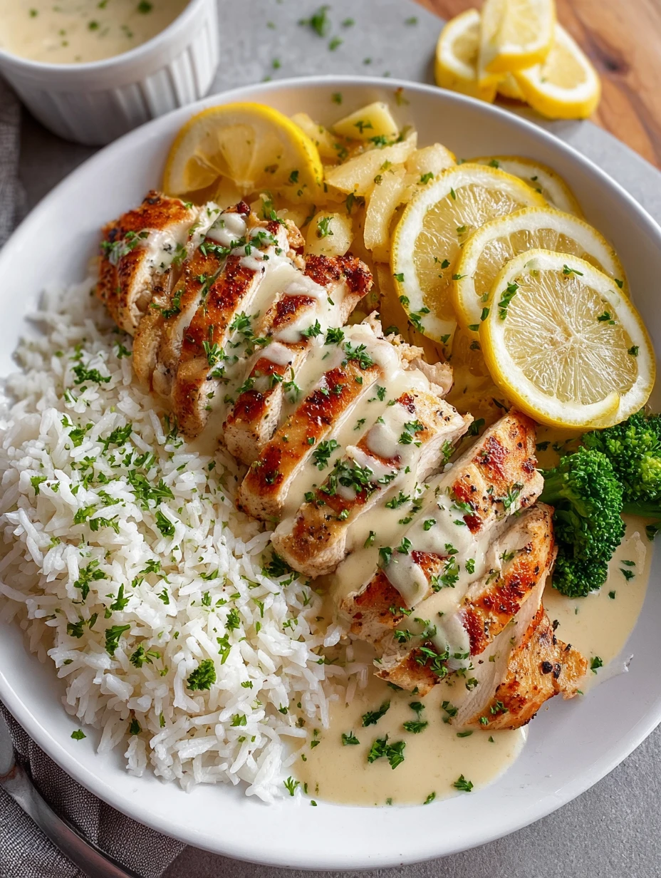 Creamy Lemon Garlic Chicken Bowls 30minute Weeknight Dinner